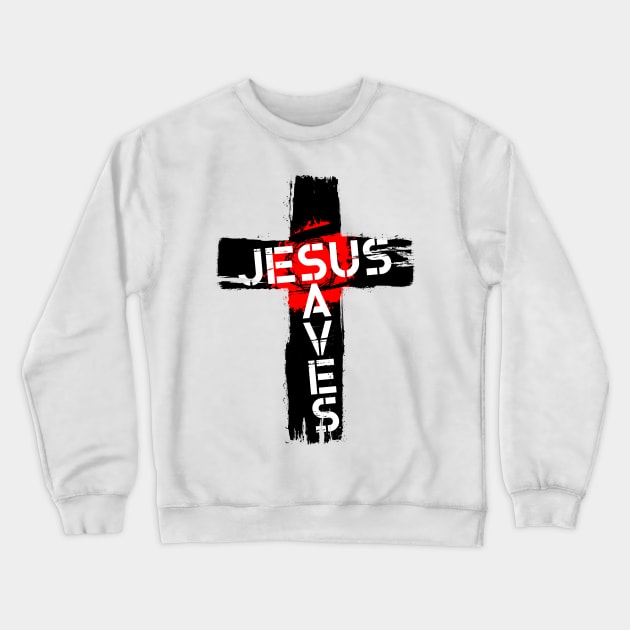 Jesus saves Crewneck Sweatshirt by Reformer